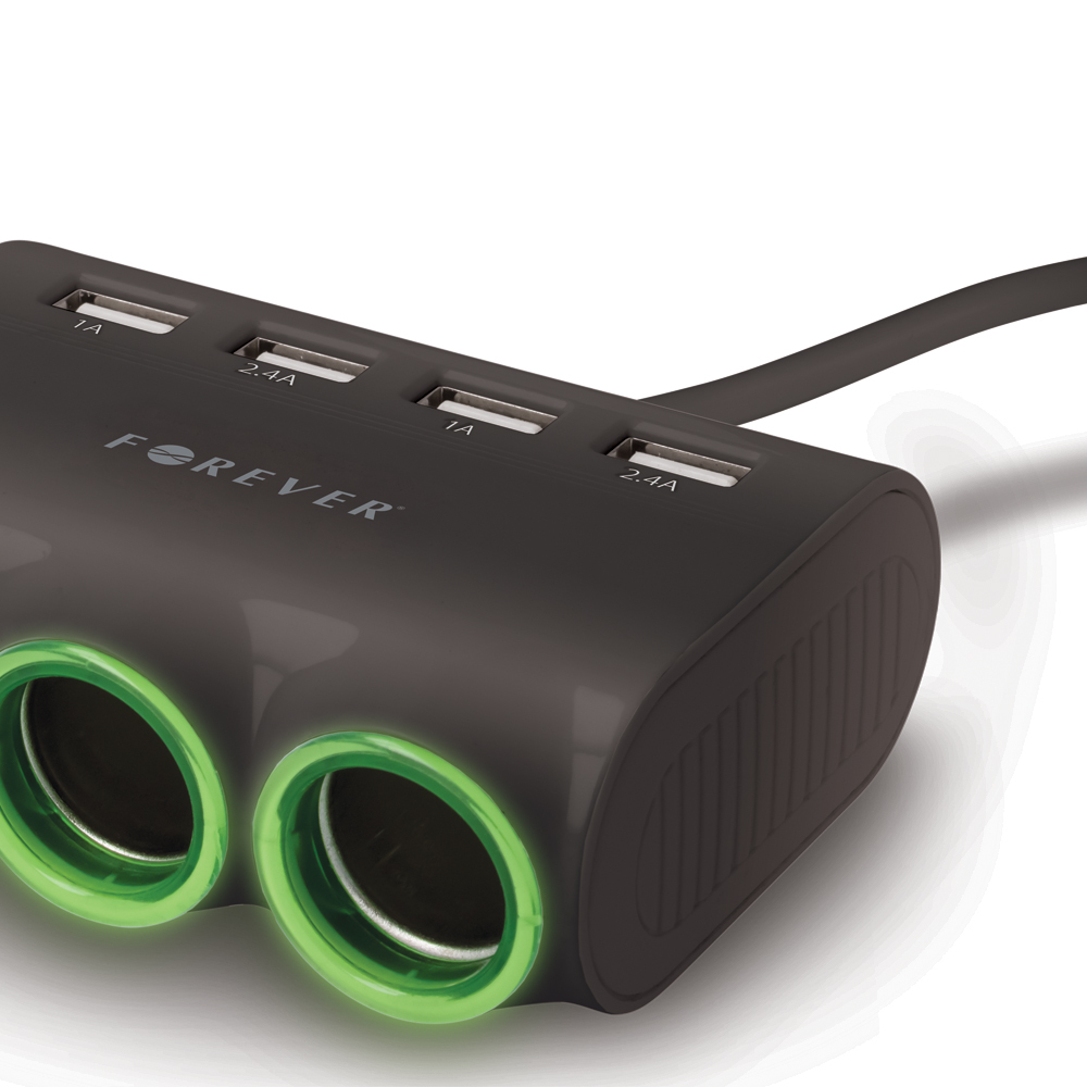 Forever rozdzielacz gniazda samochodowego CSS-05 4x USB / 4