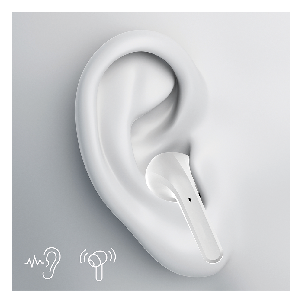 Forever S�uchawki BT ANC TWE-210 Earp Bia�y / 3