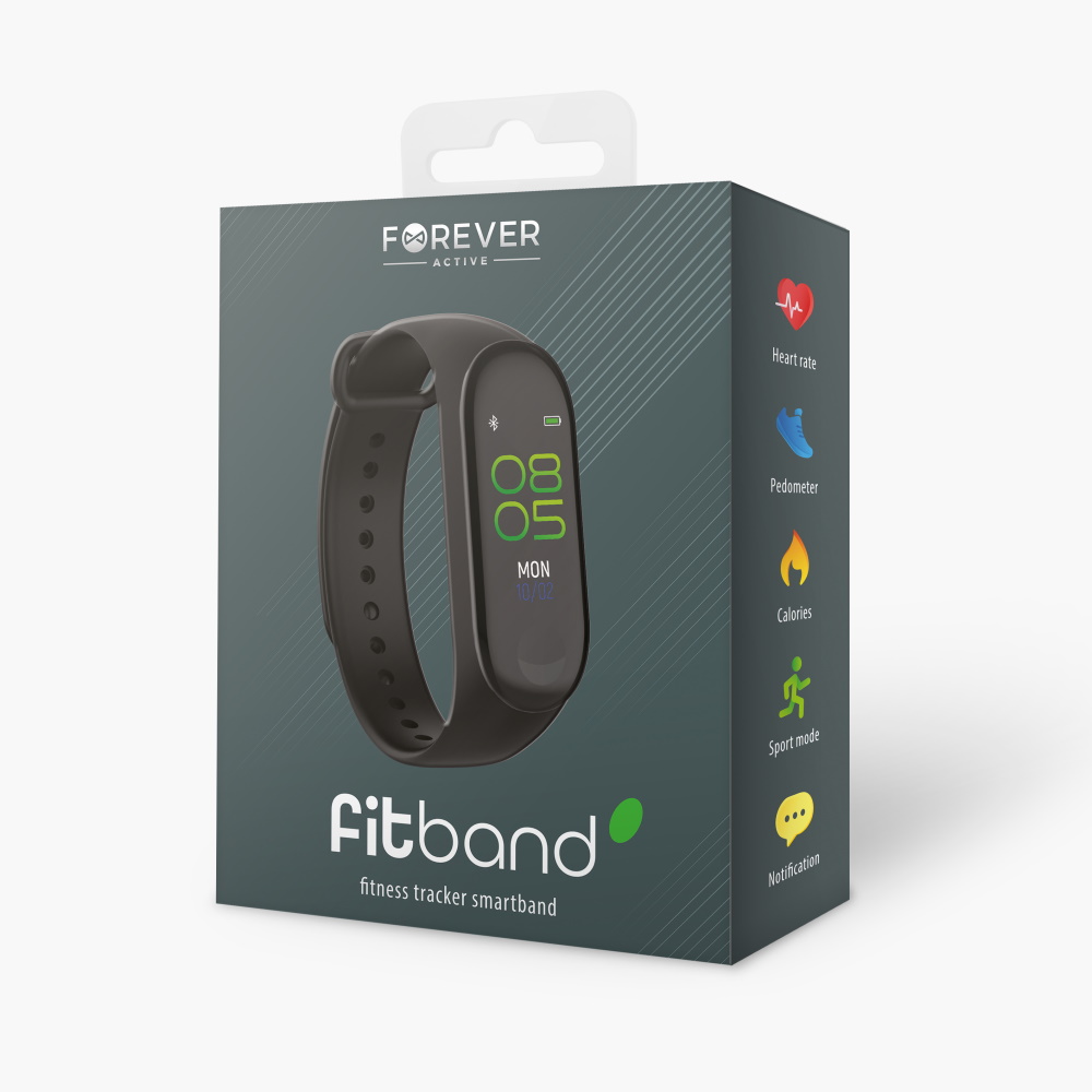Forever smartband Fitband SB-50 czarna / 4
