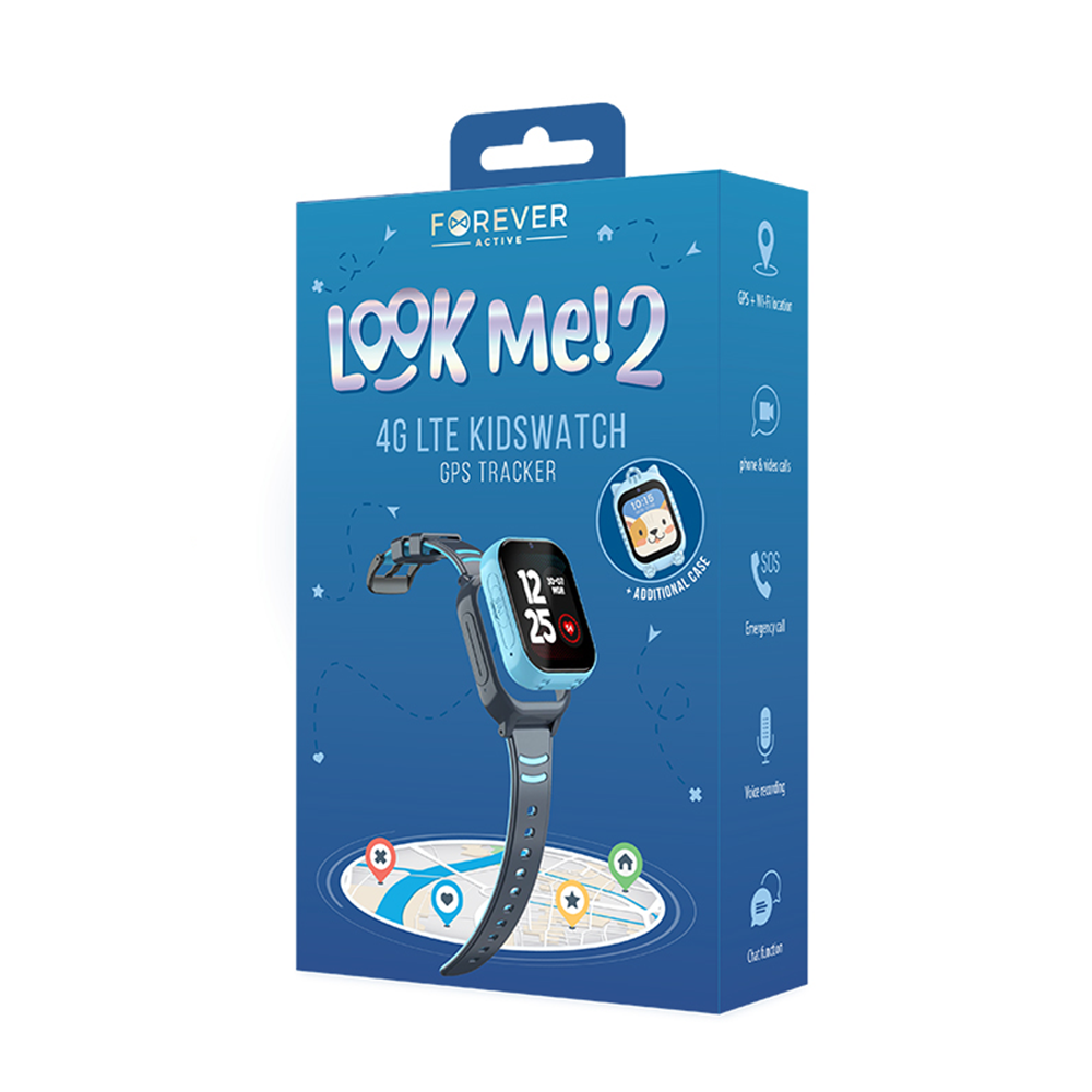 Forever Smartwatch GPS WiFi 4G Kids Look Me KW-510 niebieski / 3
