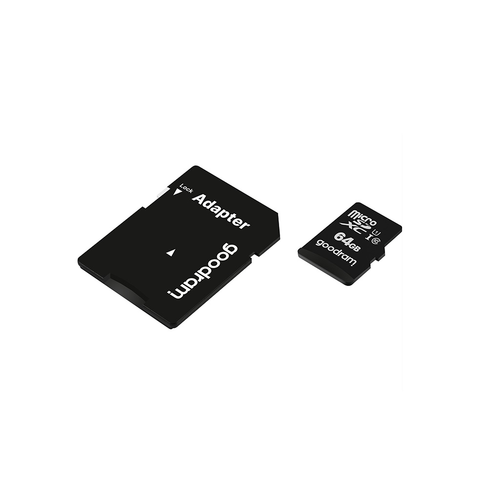 GoodRam microSDXC (64GB | klasa 10 | UHS I) 30/15 MB/s + adapter / 2