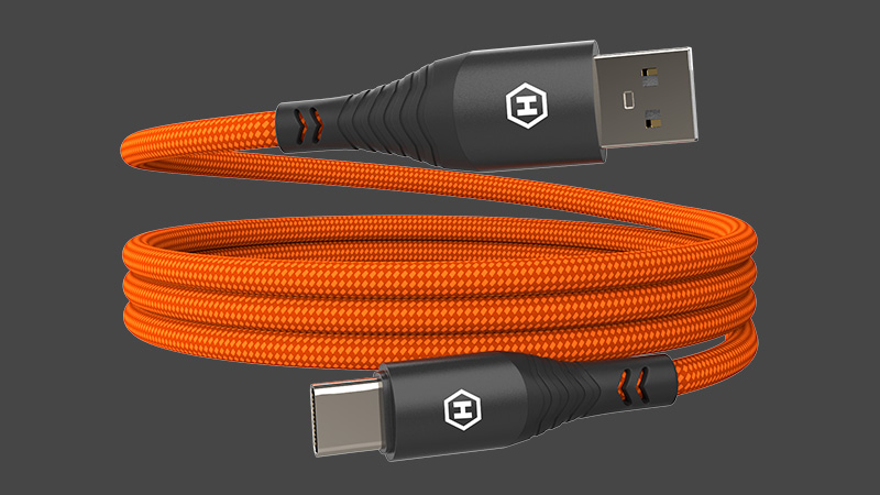 Hammer Kabel USB-A do USB-C 3A 65W 1m / 4