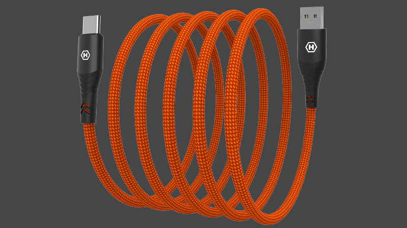 Hammer Kabel USB-A do USB-C 3A 65W 1m / 7