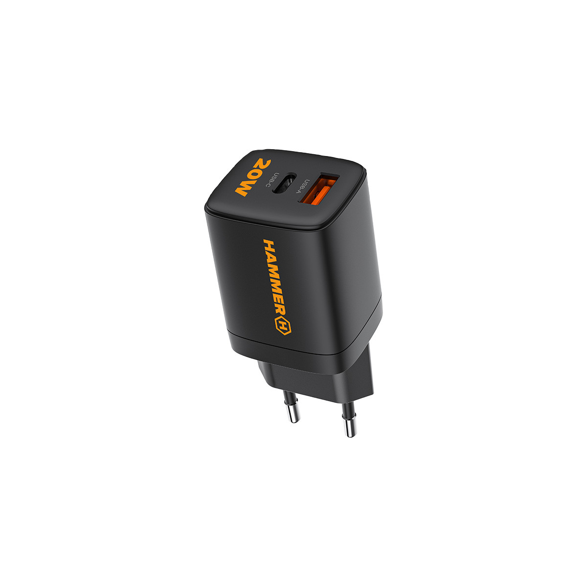 Hammer �adowarka sieciowa RapidCharger Duo USB-A - USB-C PD 20W / 2