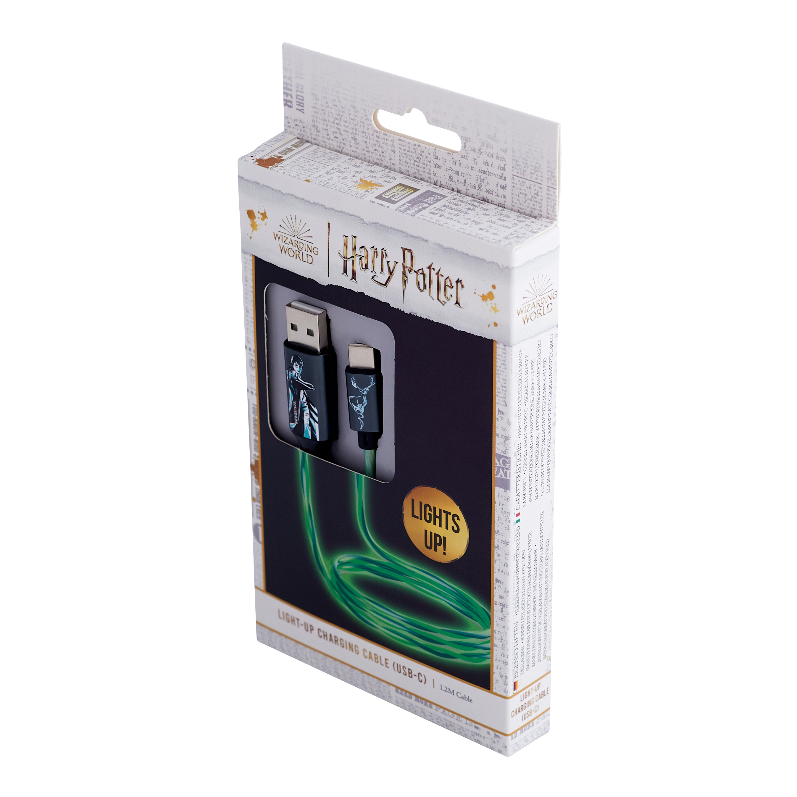 Harry Potter kabel Light-Up Patronus USB A-USB C 1,2 m / 4