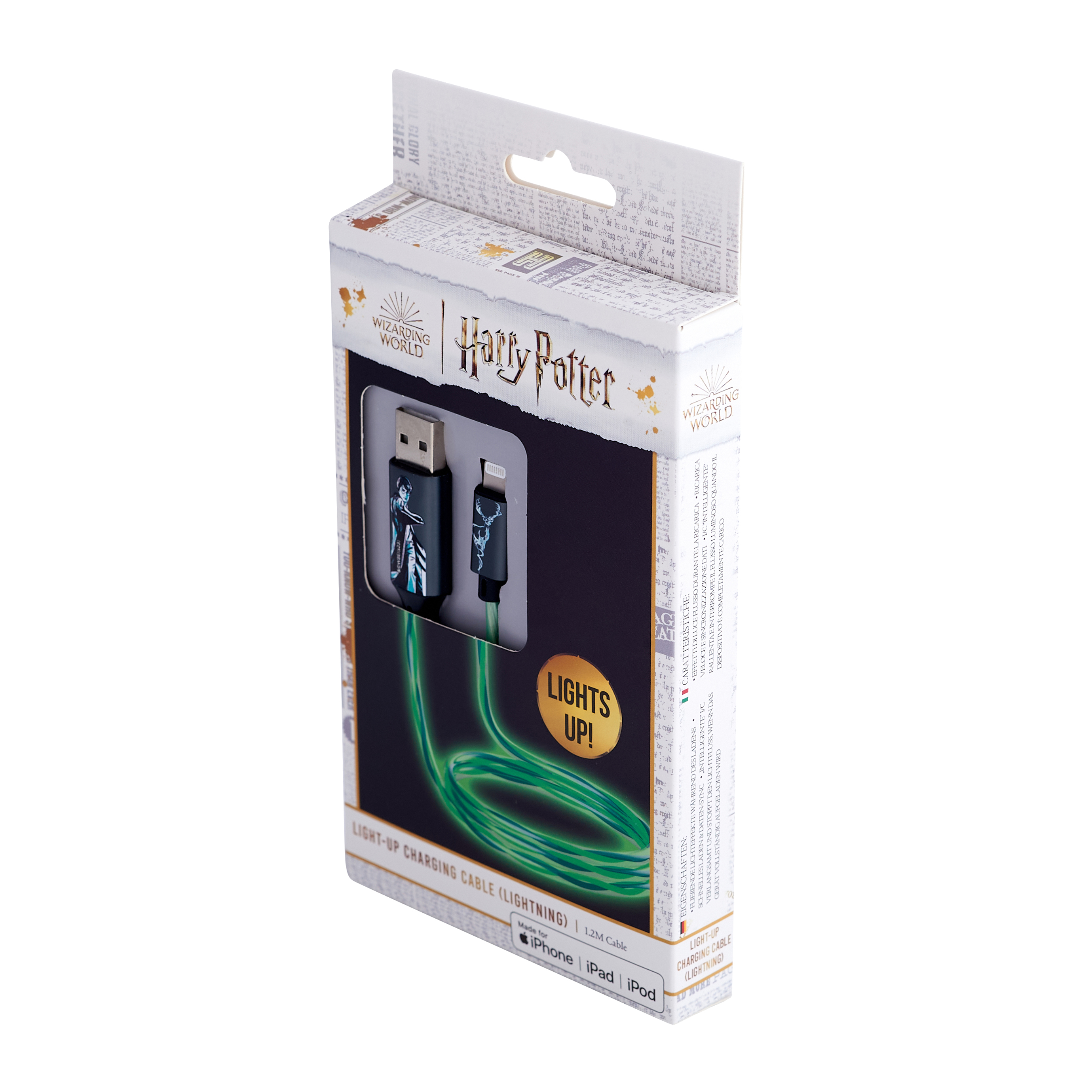 Harry Potter kabel MFI Light-Up Patronus USB A - Lightning 1.2m / 4