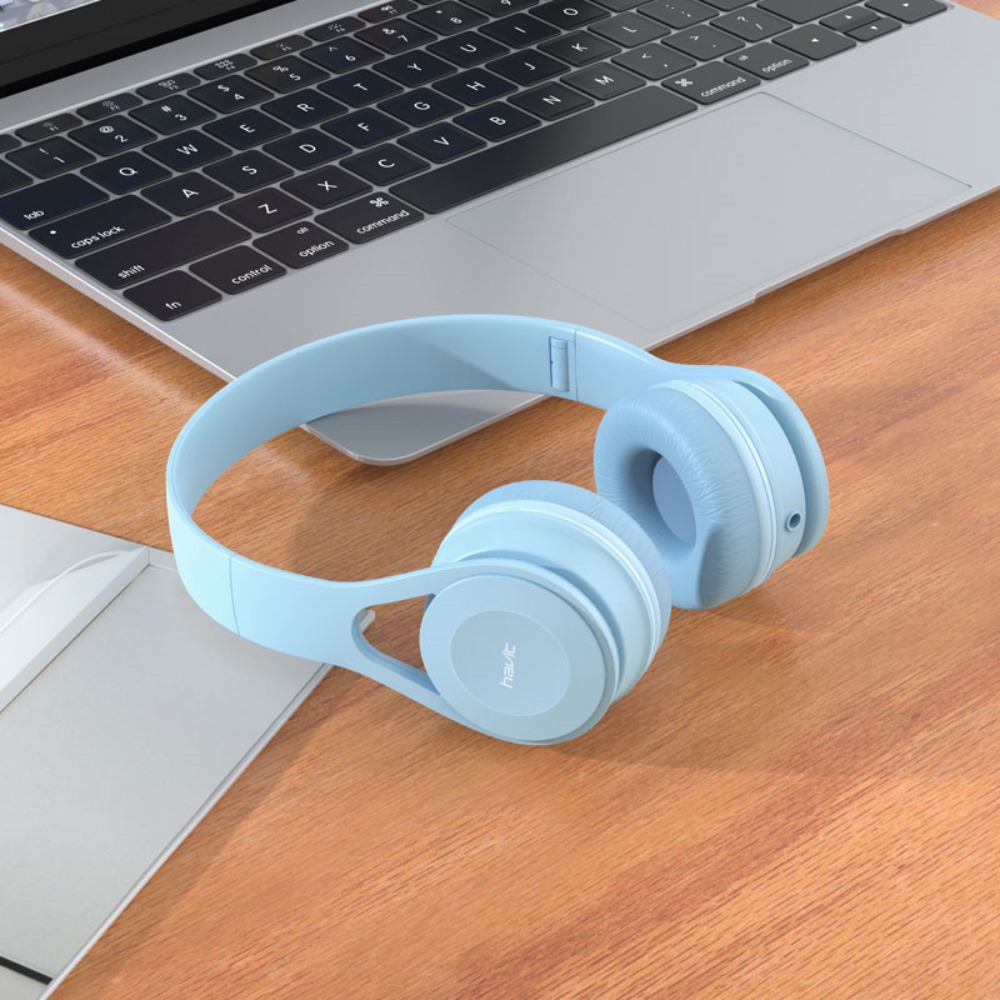 HAVIT s�uchawki przewodowe H2262d nauszne niebieskie / 2