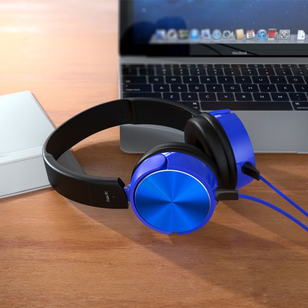 HAVIT s�uchawki przewodowe HV-H2178D nauszne niebieskie / 5