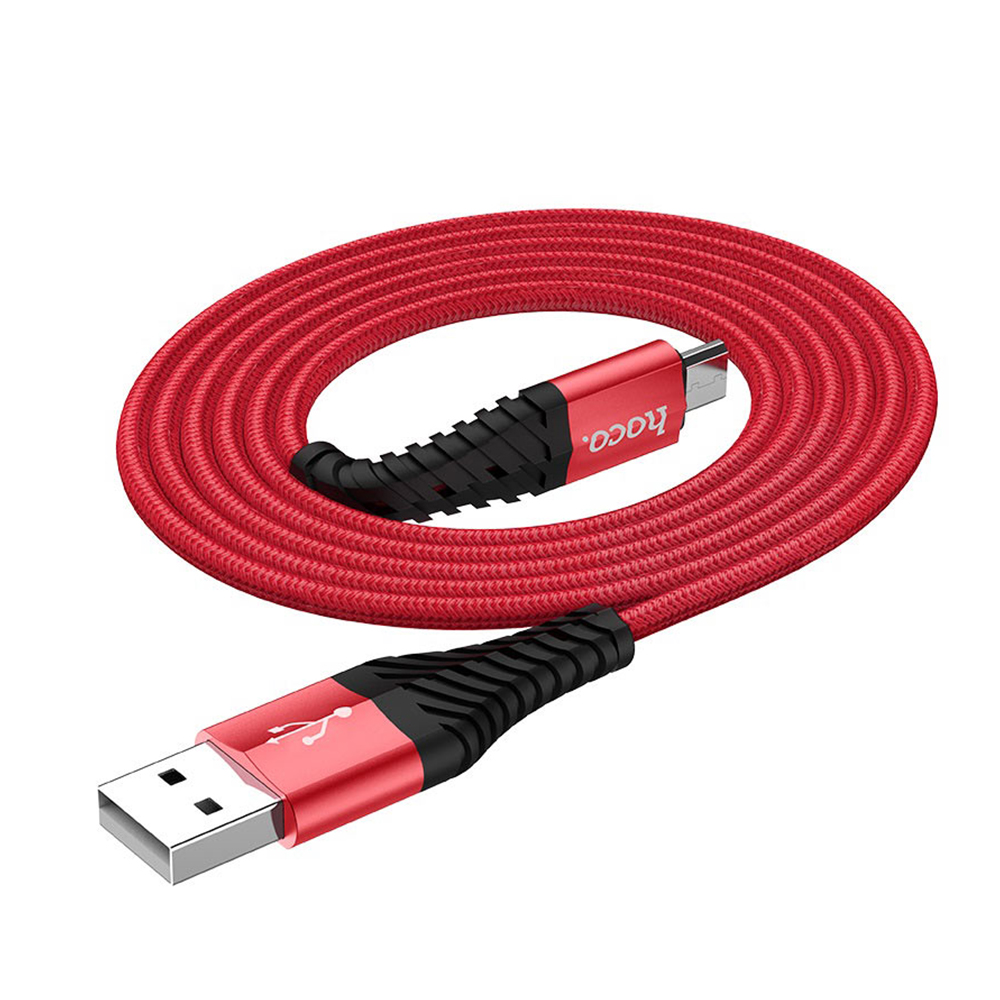 HOCO Kabel USB Cool X38 micro czerwony / 2
