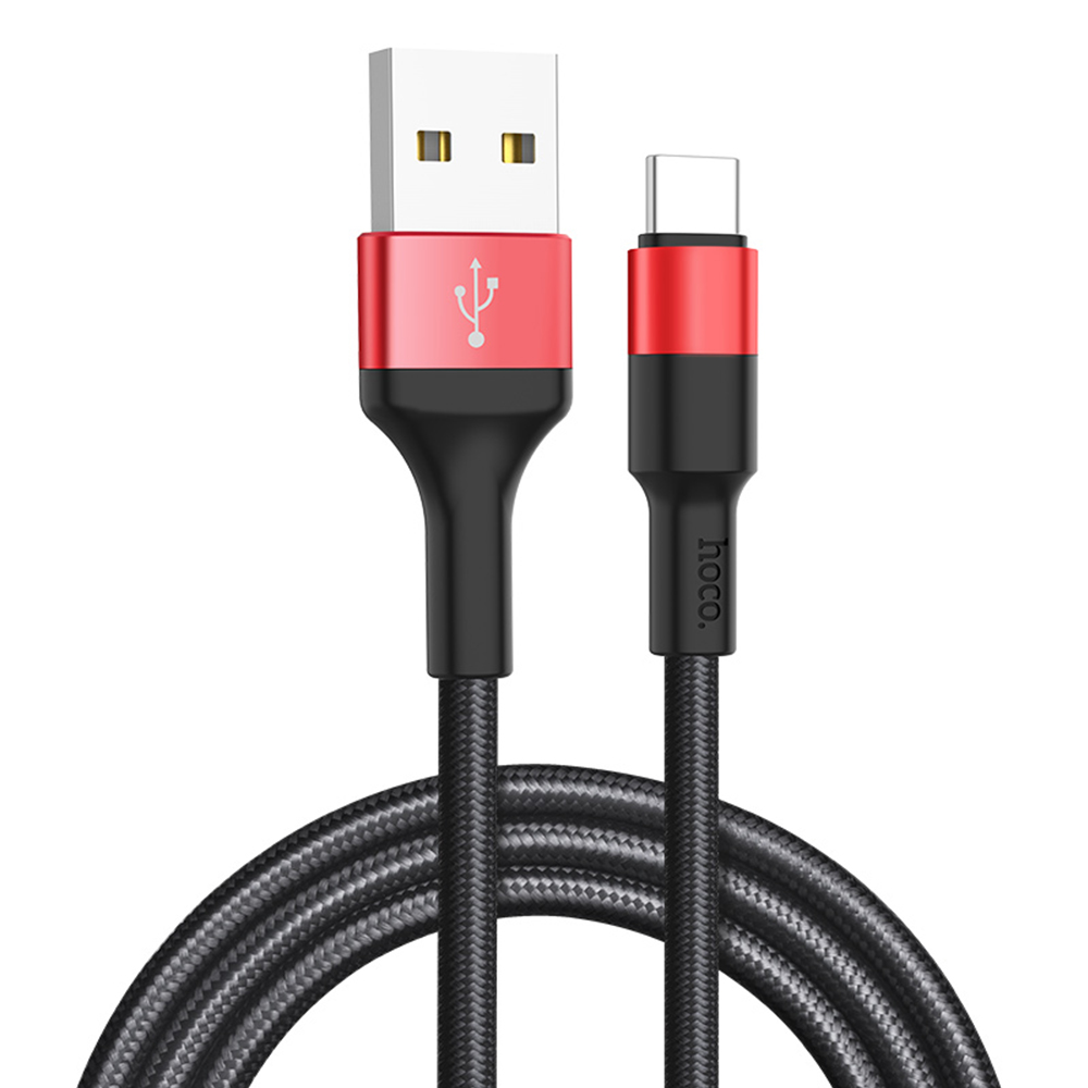 HOCO Kabel USB Xpress X26 typ-C czarno-czerwony / 2