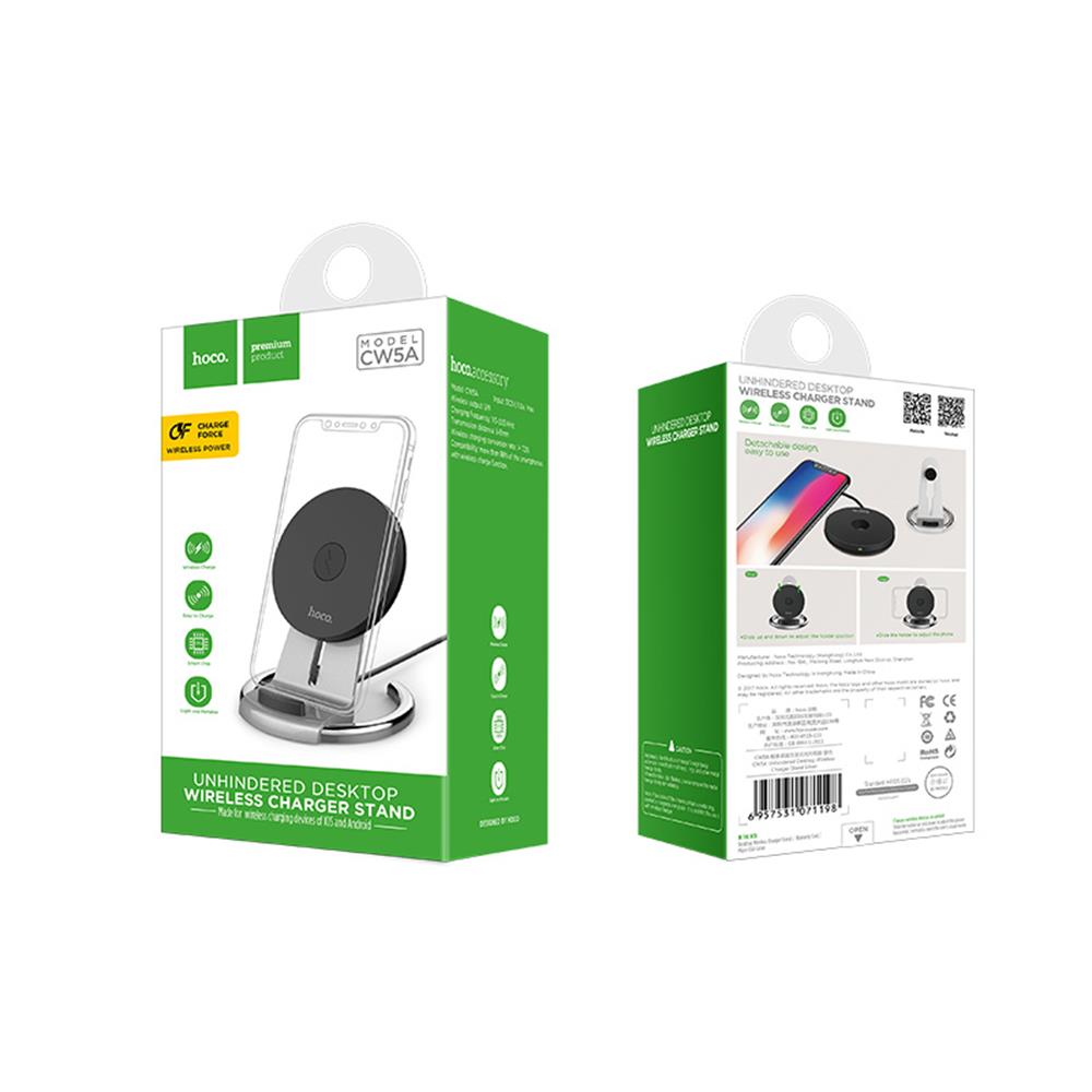 HOCO �adowarka indukcyjna Unhindered CW5A srebrna 1,8A / 6