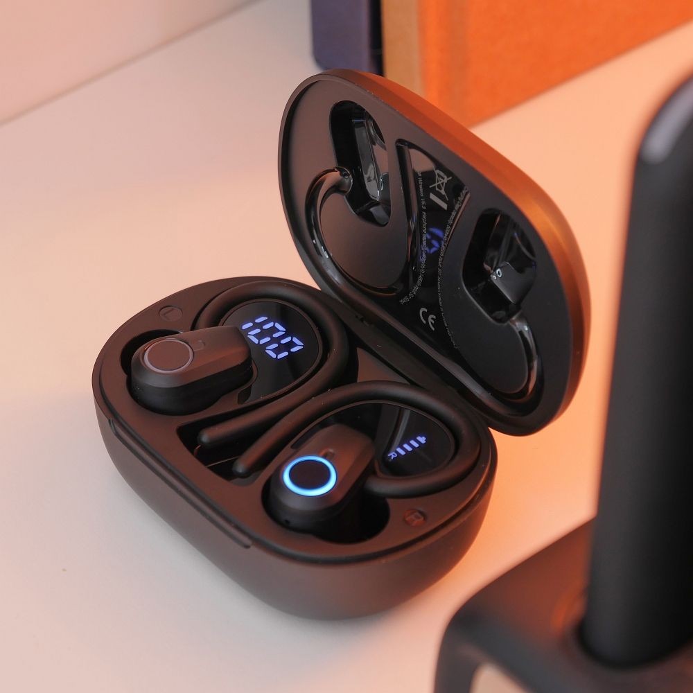 Hoco TWS EQ8 czarne słuchawki bezprzewodowe z etui / 6 Hoco TWS EQ8 czarne słuchawki bezprzewodowe z etui / 6