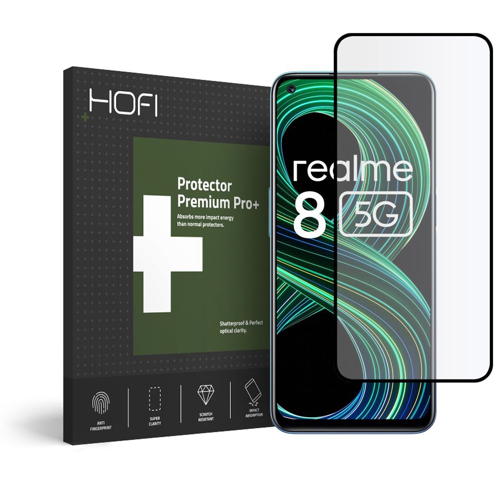 Hofi Glass Pro+ czarne Realme 8 5G