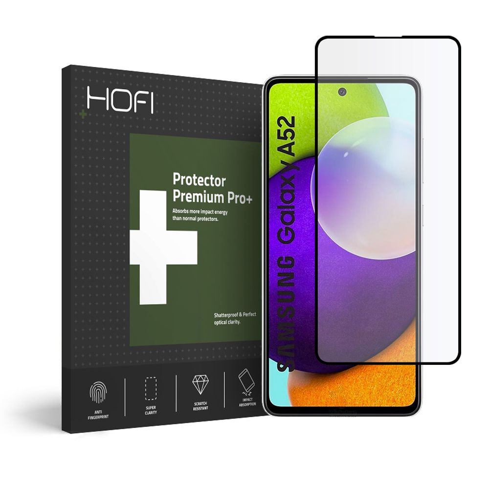 Hofi Glass Pro+ czarne Samsung A52 4G