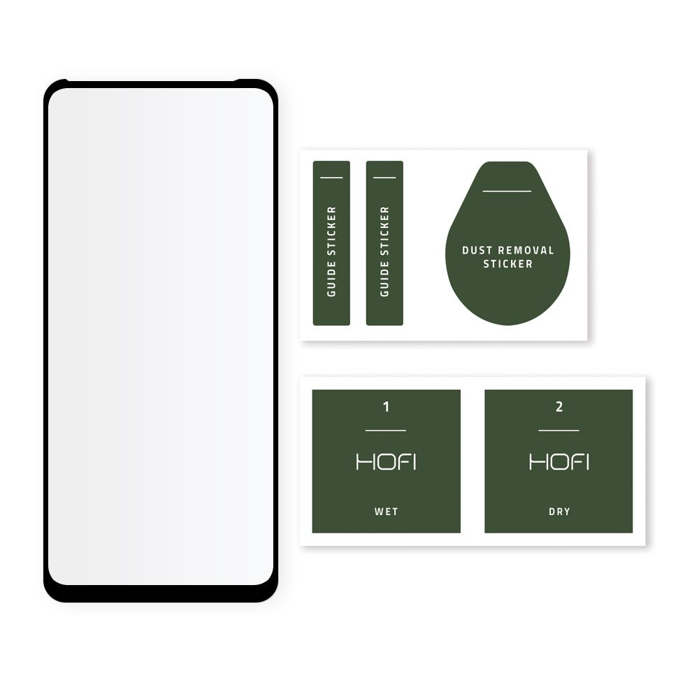 Hofi Glass Pro+ czarne Xiaomi Redmi Note 9T 5G / 2