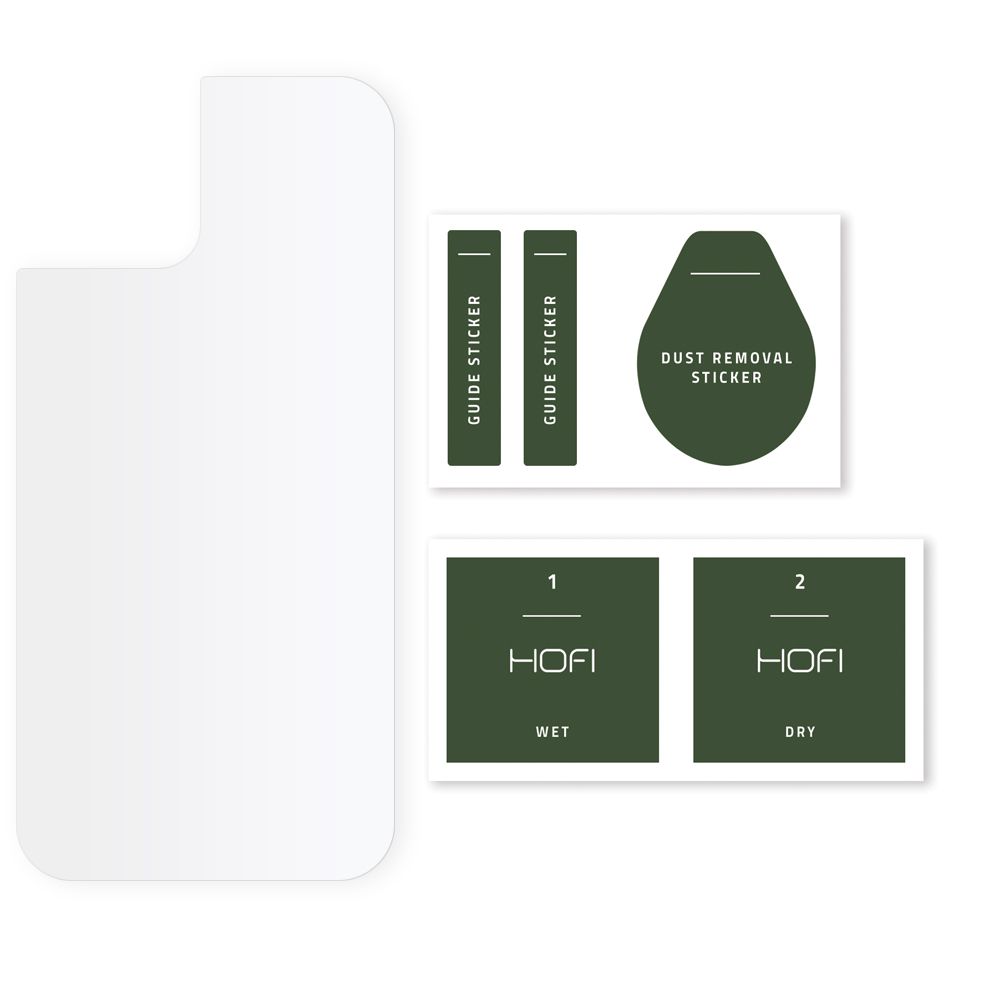Hofihybrid Glass Back Protector  Apple iPhone 12 / 2