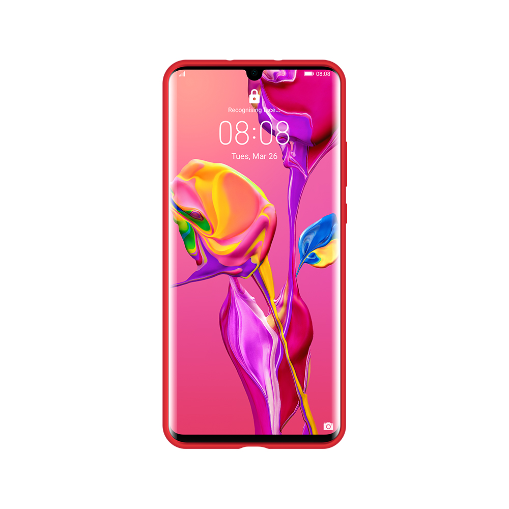 Huawei etui plecki silikonowe czerwone Huawei P30 Pro / 3