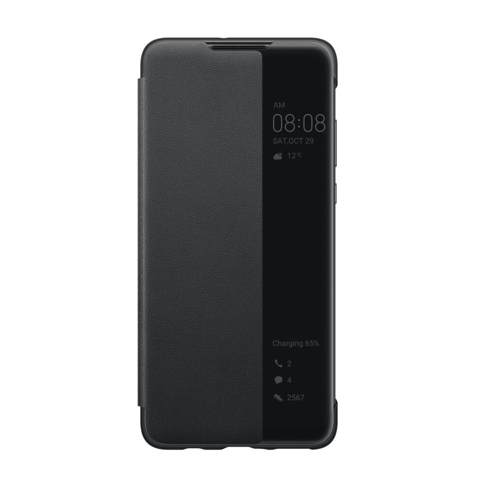 Huawei etui z klapk smart czarne Huawei P30 Lite