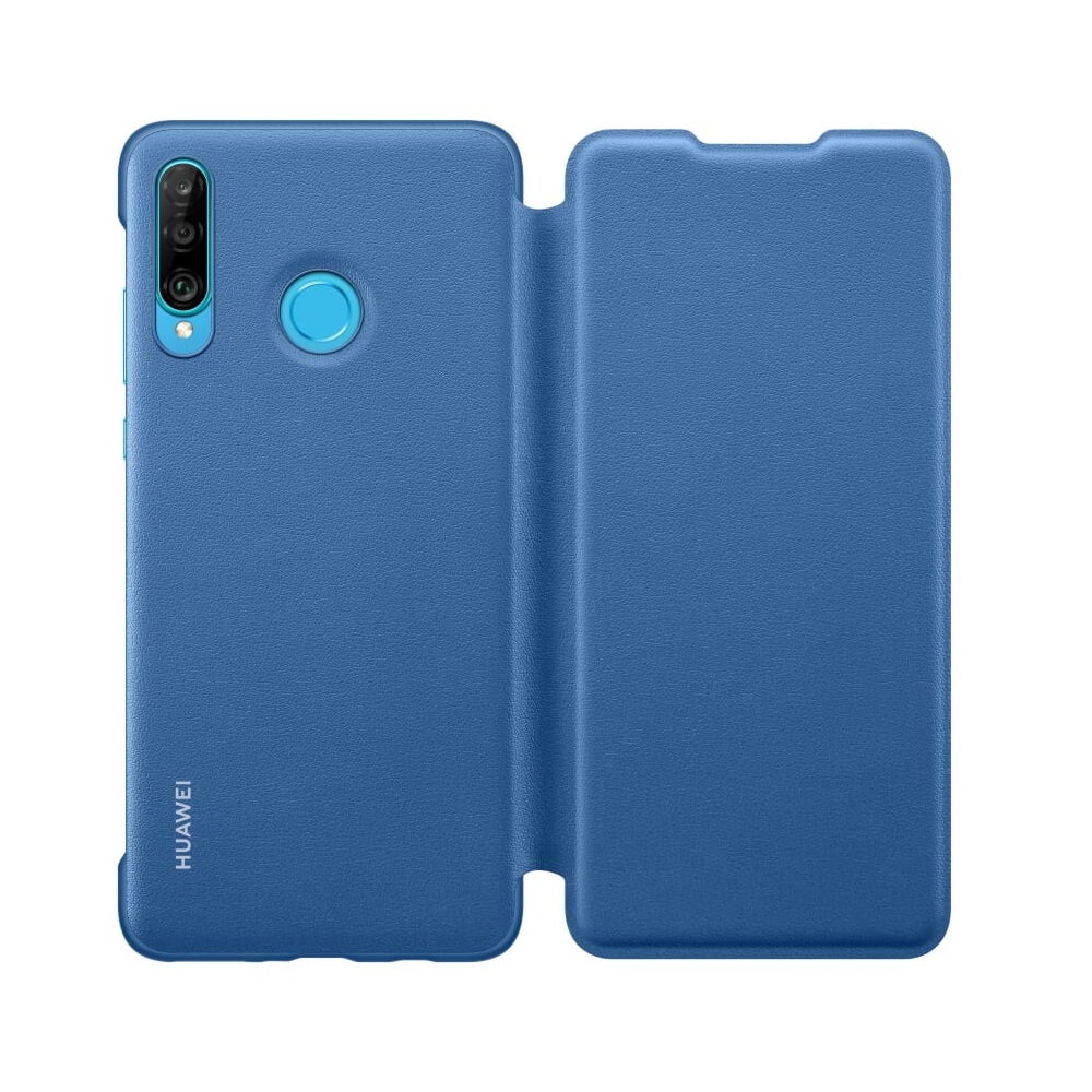 Huawei etui z klapk� typu wallet niebieskie Huawei P30 Lite / 4