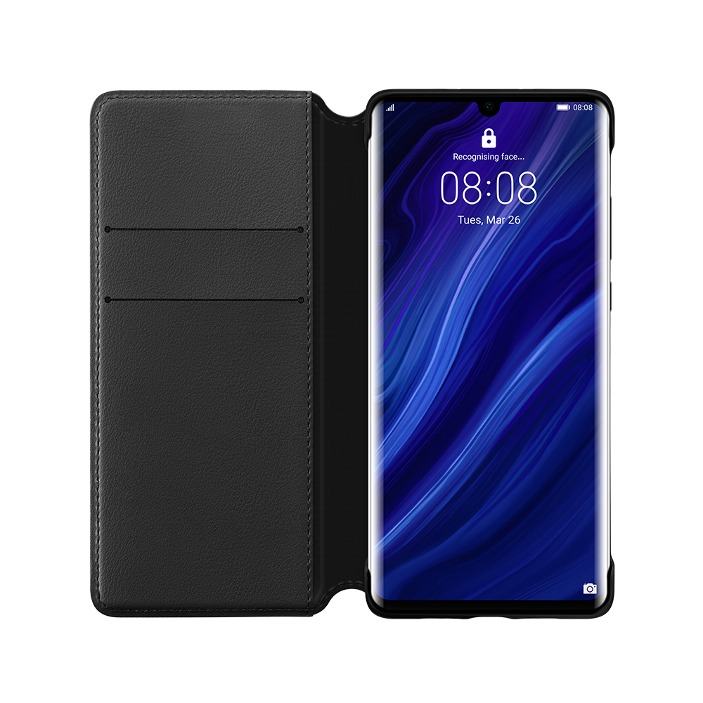 Huawei etui z klapk� typu wallet czarne Huawei P30 Pro / 2