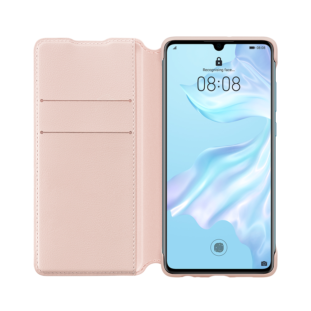 Huawei etui z klapk� typu wallet r�owe Huawei P30 / 2