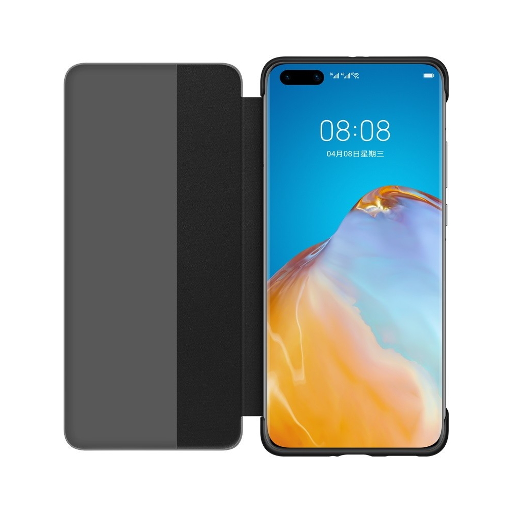 Huwei etui z klapk� typu smart czarne Huawei P40 Pro / 2