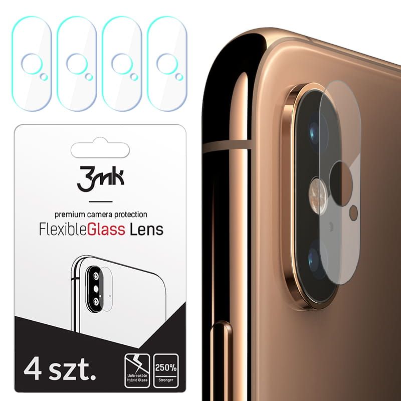hybrydowe 3MK Flexible Glass Lens  Apple iPhone X