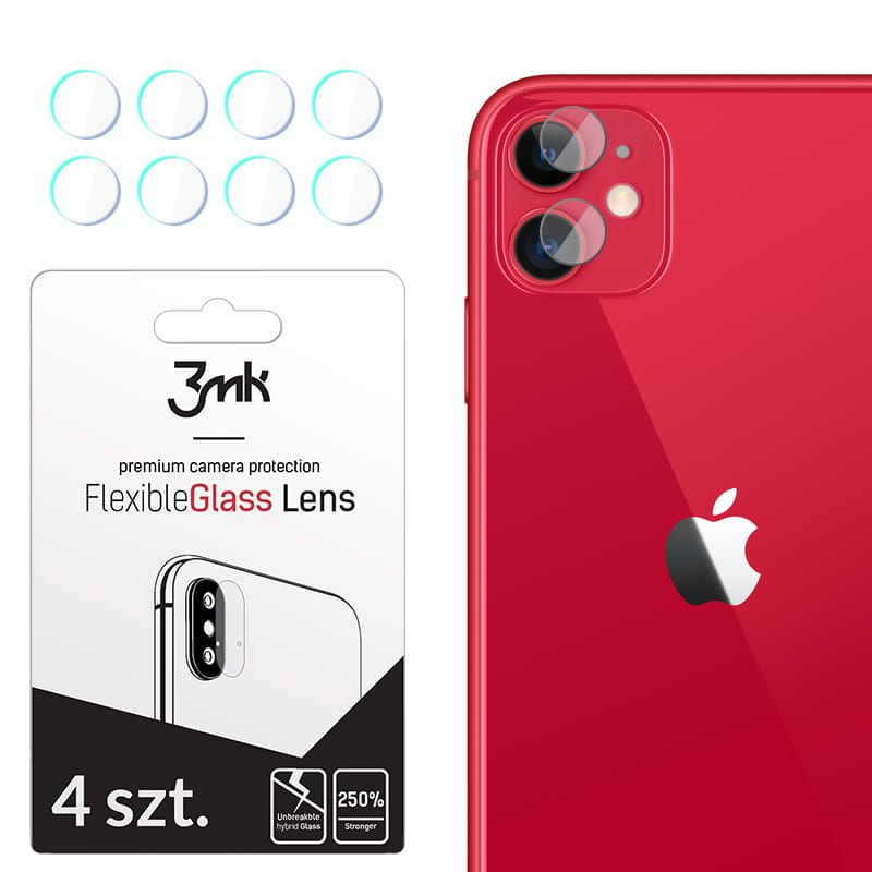 hybrydowe na aparat 3MK Flexible Glass Lens  Apple iPhone 11