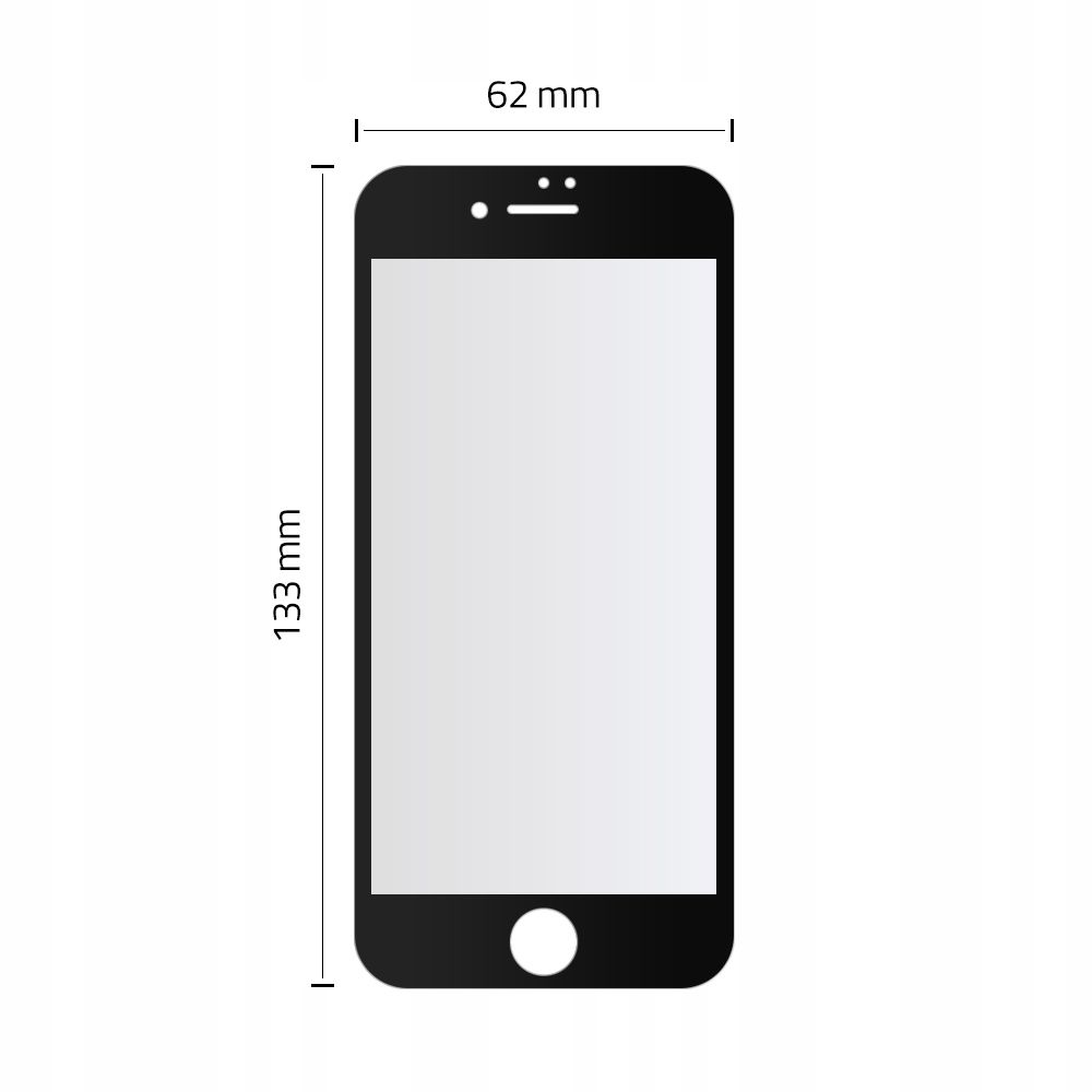 hybrydowe UltraFlex Hofi Glass Czarne Apple iPhone 7 / 6