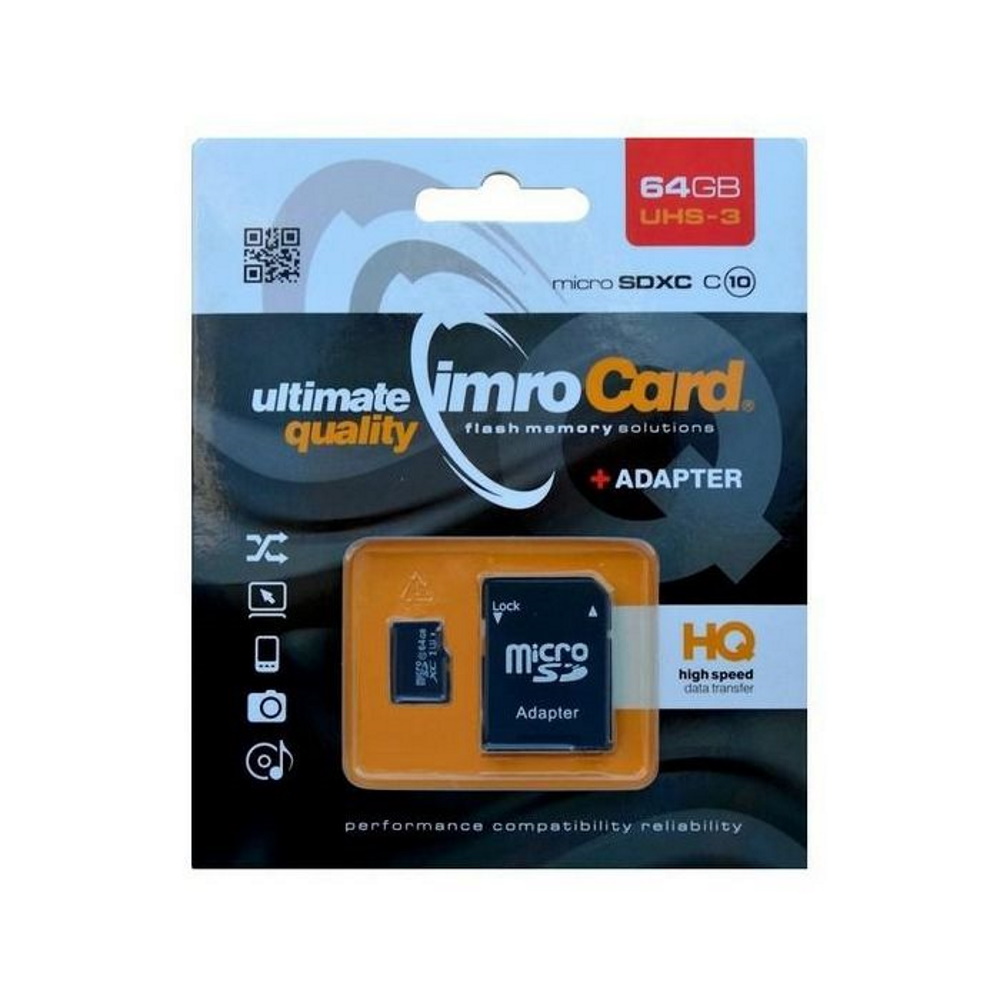 Imro karta pamieci MicroSDXC10/64G ADP UHS-3