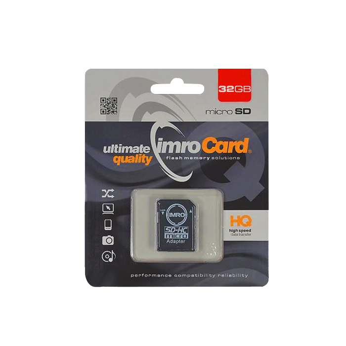 IMRO MicroSDHC 32GB kl.10 UHS-I z adapterem