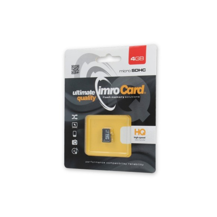 IMRO MicroSDHC 4GB kl.10 bez adaptera