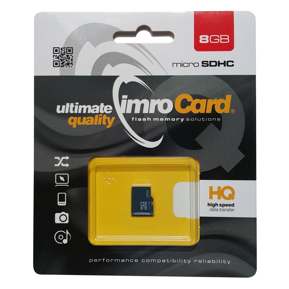 IMRO MicroSDHC 8GB kl.4 bez adaptera
