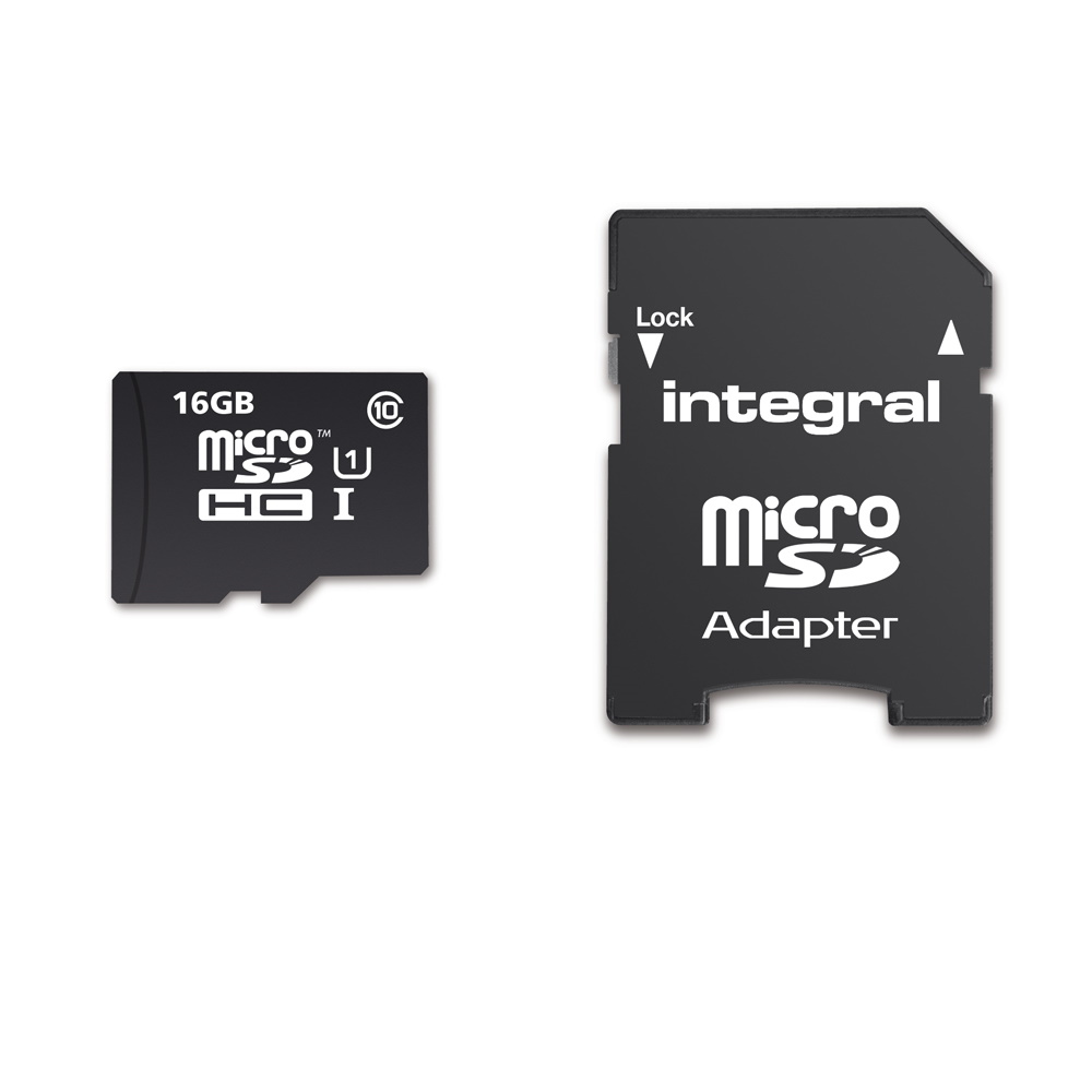 Integral karta pamici 16GB microSDHC kl. 10 UHS-I 90 MB/s + adapter / 2