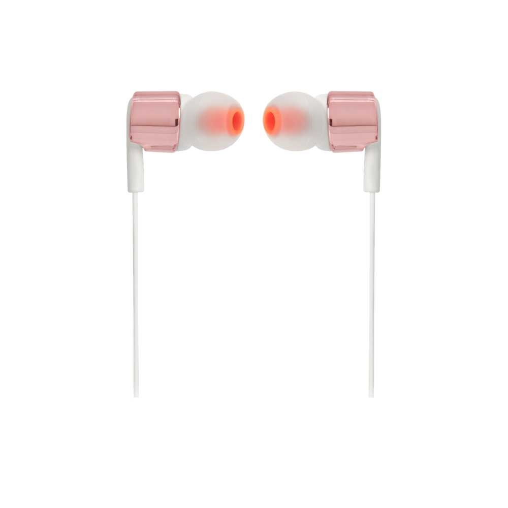 JBL s�uchawki przewodowe douszne T210 bia�e, r�owe elementy / 2