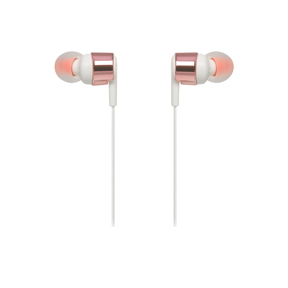 JBL s�uchawki przewodowe douszne T210 bia�e, r�owe elementy / 3