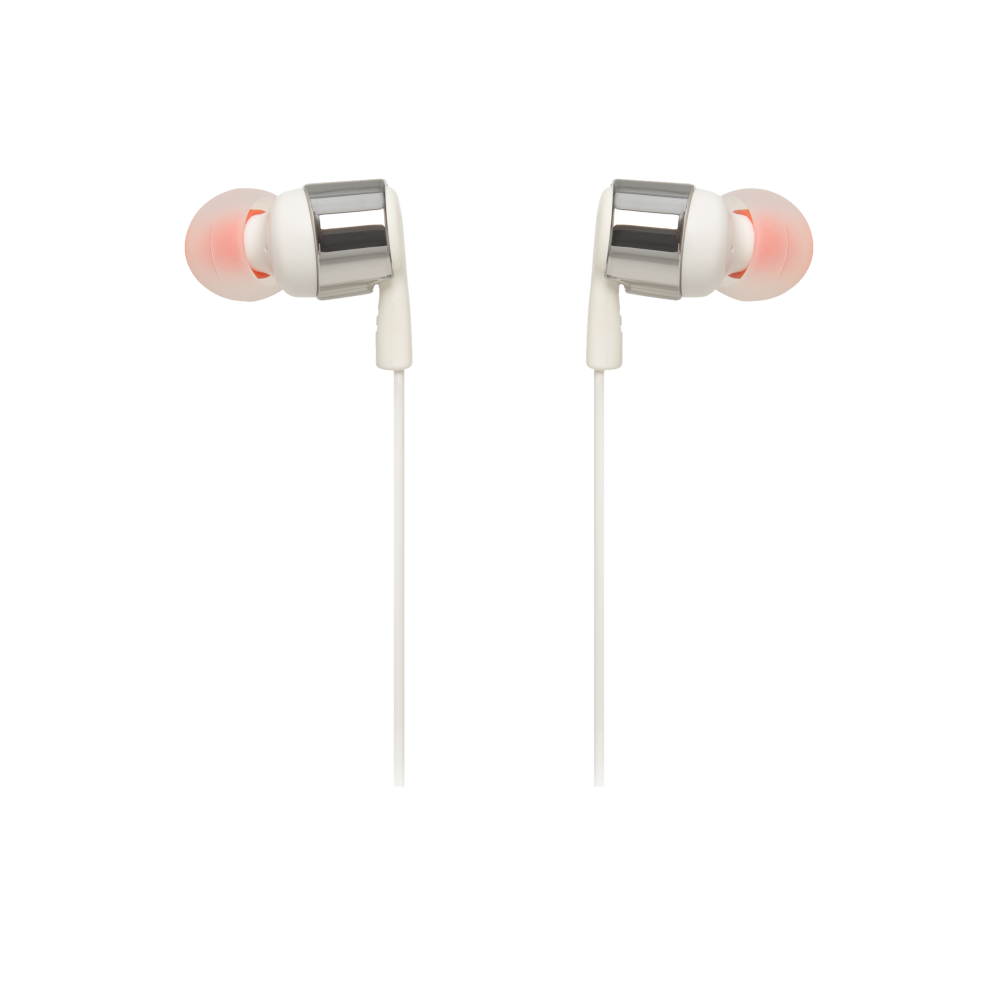 JBL s�uchawki przewodowe douszne T210 bia�e, srebrne elementy / 3