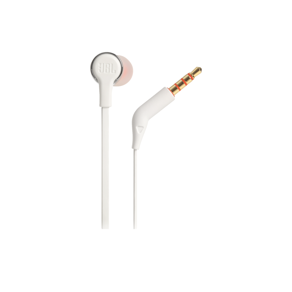 JBL s�uchawki przewodowe douszne T210 bia�e, srebrne elementy / 4