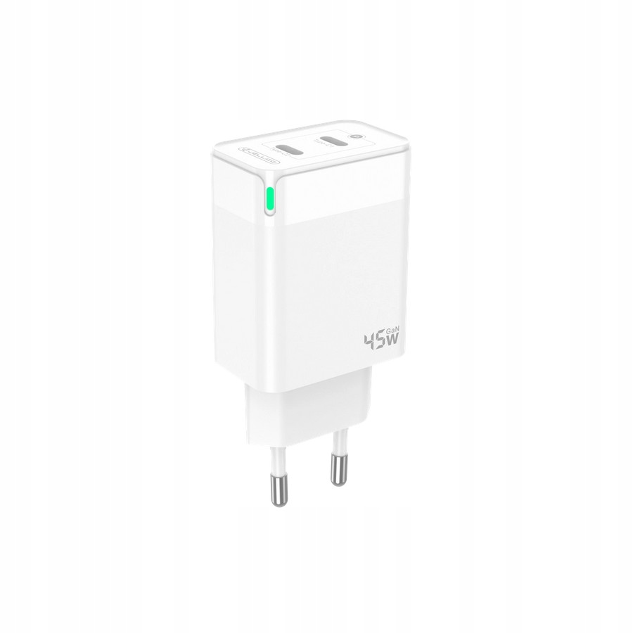 JELLICO �adowarka sieciowa C106 GaN PD 45W 2xUSB-C bia�a