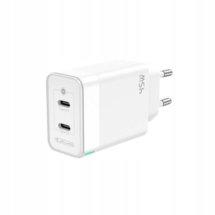 JELLICO �adowarka sieciowa C106 GaN PD 45W 2xUSB-C bia�a / 2