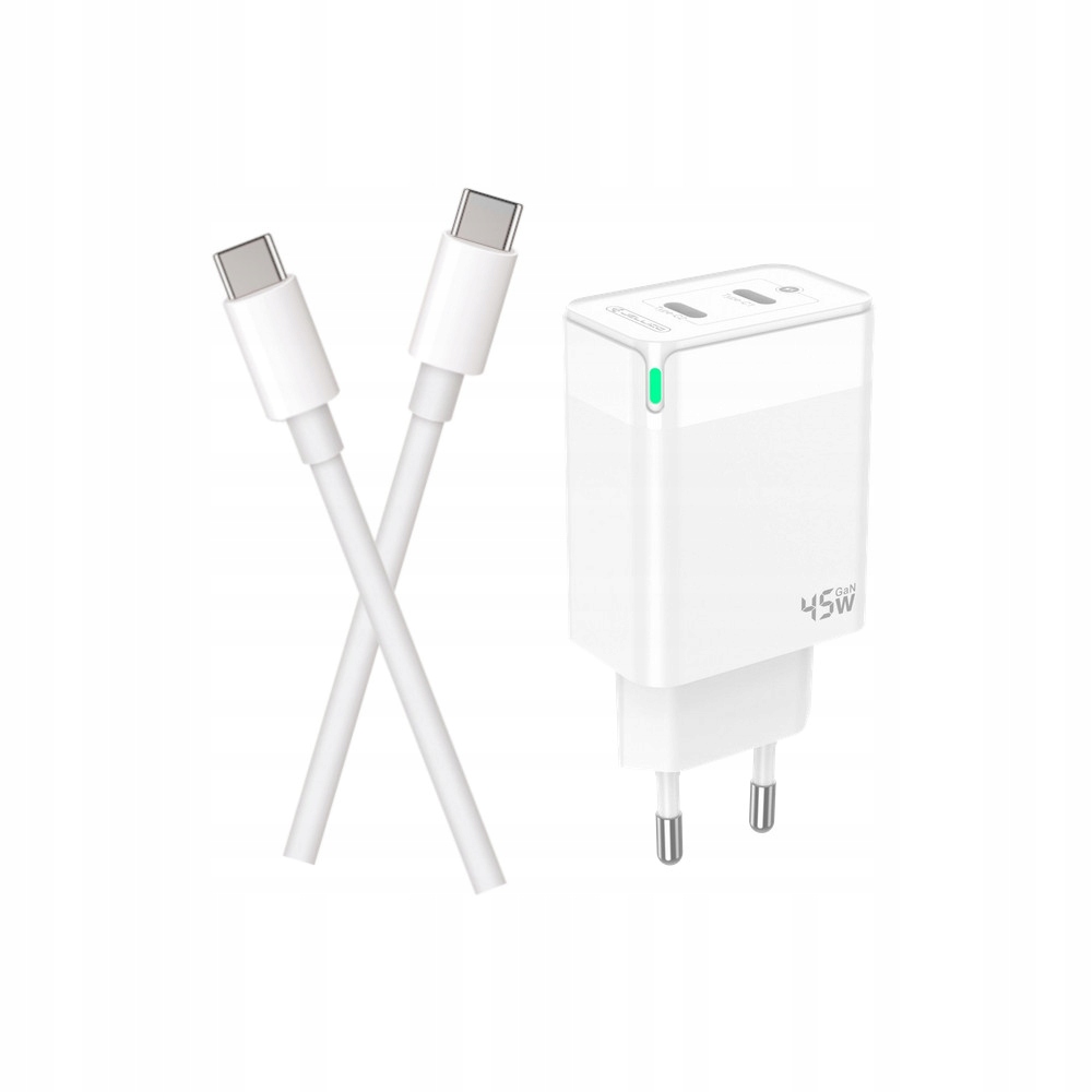 Szybka �adowarka 45W GaN PD 2 porty USB-C z d�ugim kablem 2m Samsung Galaxy A25 5G / 2
