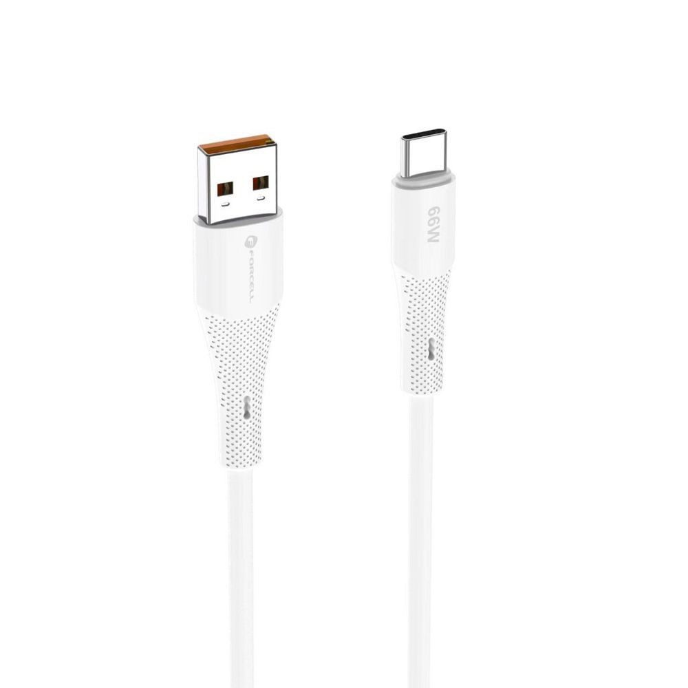 Kabel USB-A do USB-C Forcell 1m do samochodu Android Auto biały Samsung Galaxy A11S / 3 Kabel USB-A do USB-C Forcell 1m do samochodu Android Auto biały Samsung Galaxy A11S / 3