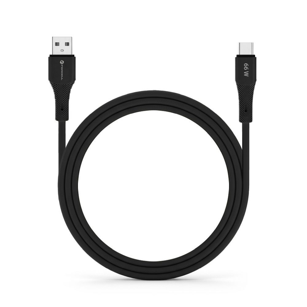 Kabel USB-A do USB-C Forcell 1m do samochodu Android Auto czarny Samsung Galaxy M62 / 4 Kabel USB-A do USB-C Forcell 1m do samochodu Android Auto czarny Samsung Galaxy M62 / 4