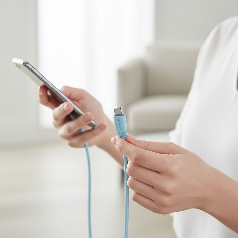 Kabel USB-A do USB-C Forcell 1m do samochodu Android Auto niebieski Samsung Galaxy M22 4G / 4 Kabel USB-A do USB-C Forcell 1m do samochodu Android Auto niebieski Samsung Galaxy M22 4G / 4