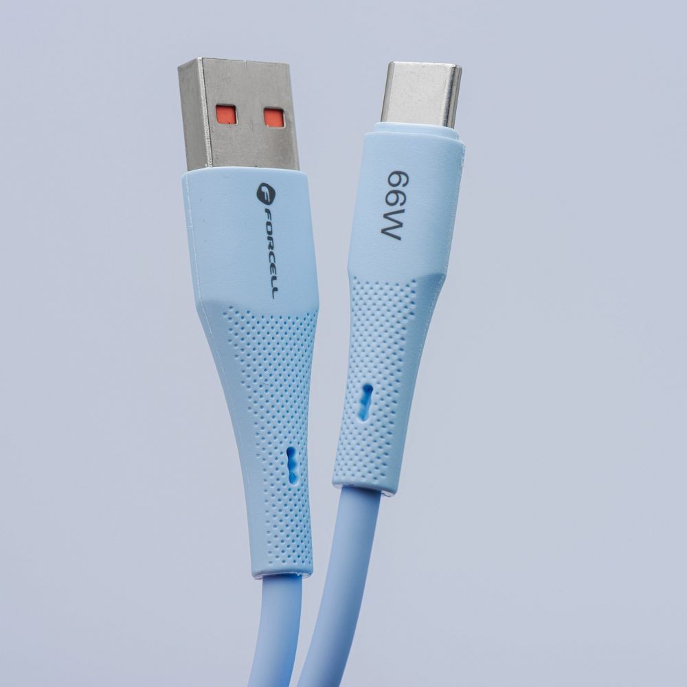 Kabel USB-A do USB-C Forcell 1m do samochodu Android Auto niebieski Samsung Galaxy M22 4G / 5 Kabel USB-A do USB-C Forcell 1m do samochodu Android Auto niebieski Samsung Galaxy M22 4G / 5