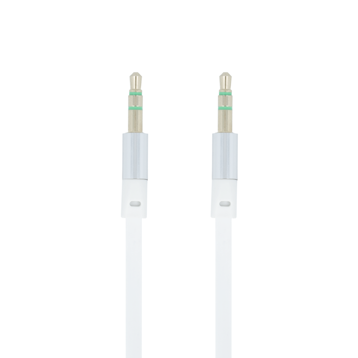 Kabel Forever audio jack 3,5 mm bia�y