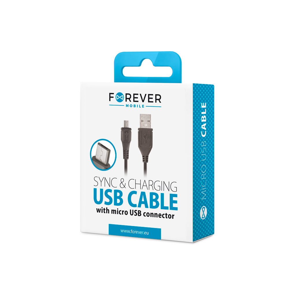Kabel Forever micro-USB czarny 1m 1A / 2
