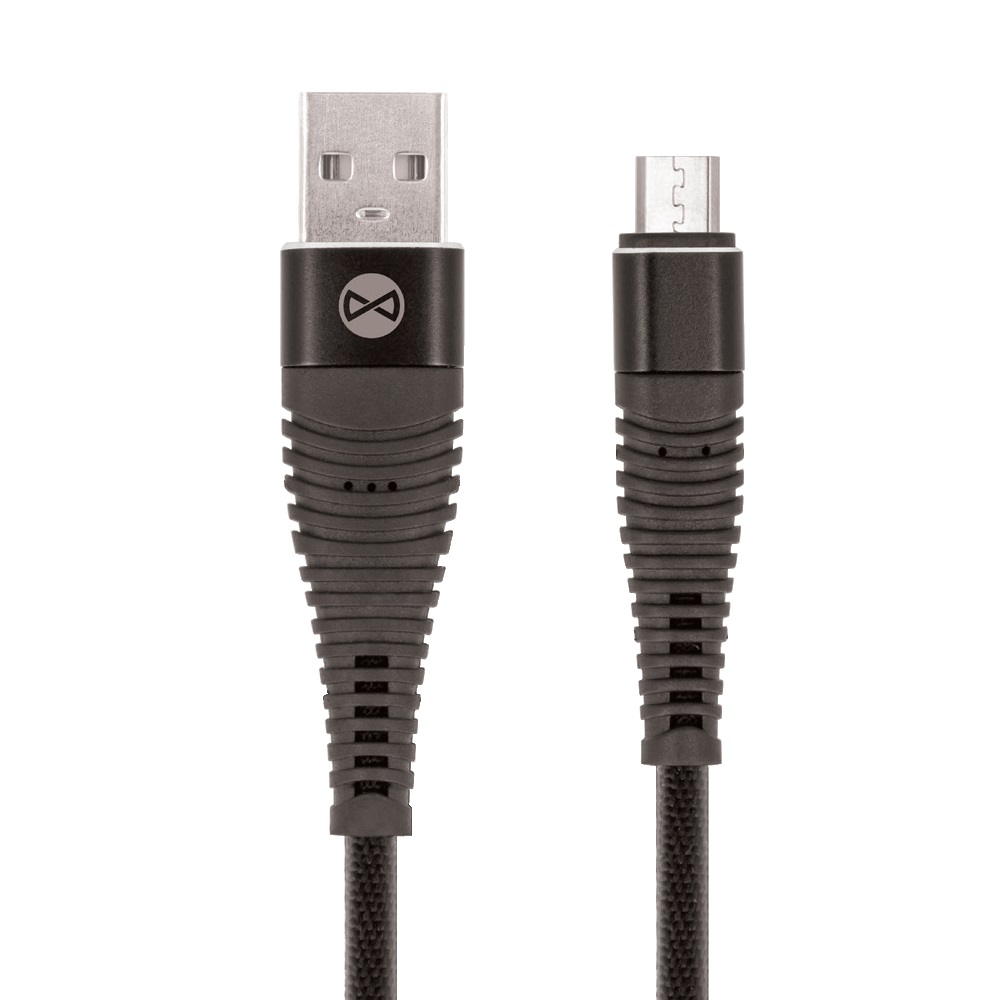 Kabel Forever micro-USB Shark czarny 1m 2A