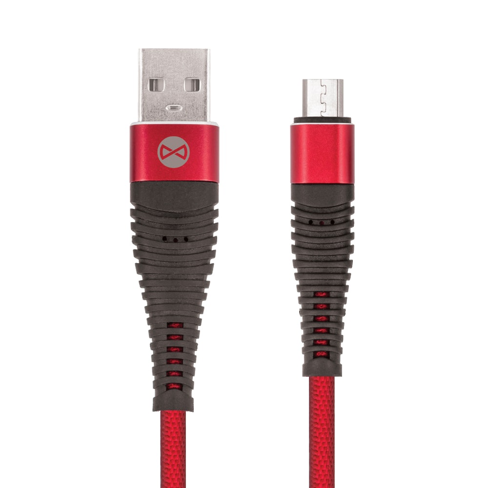 Kabel Forever micro-USB Shark czerwony 1m 2A