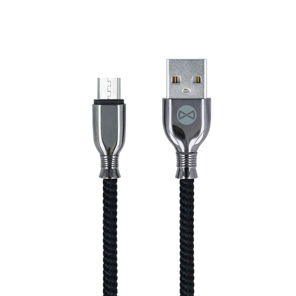 Kabel Forever micro-USB Tornado czarny 1m 3A